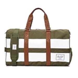 VINTAGE | Herschel Supply Co. | Novel Duffle Bag in Green and White Stripe